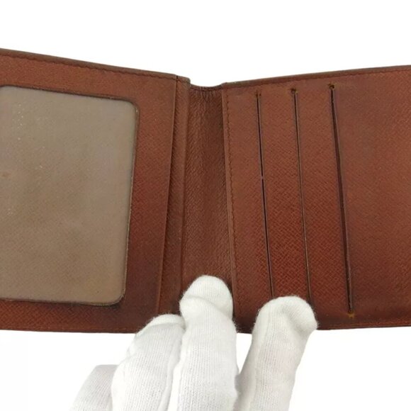 Louis Vuitton Two-folded wallet monogram beige monogram canvas used T19001 - Picture 8 of 10